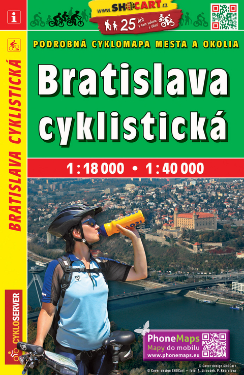 Bratislava / Pressburg (Radkarte 1:18.000 / 1:40.000)