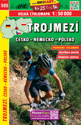 Trojmezí Česko - Německo - Polsko / Dreiländereck Tschechien - Deutschland - Polen (Radkarte 1:50.000)