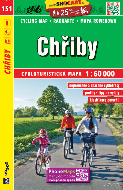 Chřiby / Marsgebirge (Radkarte 1:60.000)