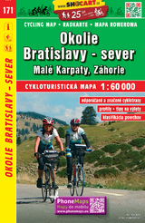 Okolie Bratislavy - sever, Malé Karpaty / Umgebung Pressburg - Nord, Kleine Karpaten (Radkarte 1:60.000)