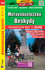Moravskoslezské Beskydy / Mährisch-Schlesische Beskiden (Radkarte 1:60.000)