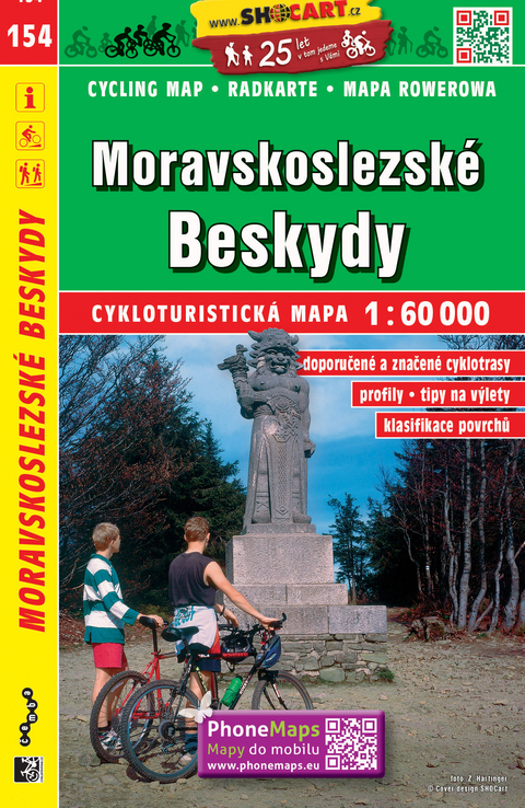 Moravskoslezské Beskydy / Mährisch-Schlesische Beskiden (Radkarte 1:60.000)