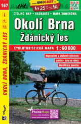 Okolí Brna, Ždánický les / Brünner Umland, Steinitzer Wald (Radkarte 1:60.000)