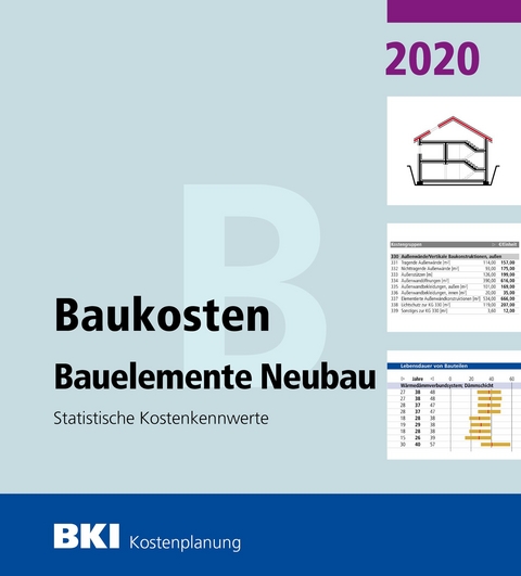 BKI Baukosten Bauelemente Neubau 2020