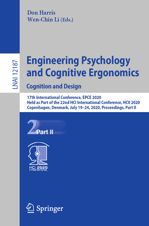 Engineering Psychology and Cognitive Ergonomics. Cognition and Design - 