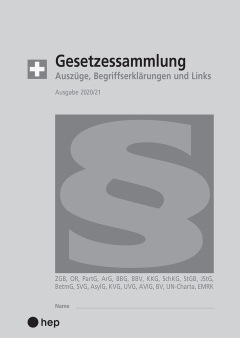 Gesetzessammlung 2020/2021 (Ausgabe A5) - Hanspeter Maurer, Beat Gurzeler