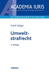 Umweltstrafrecht - Frank Saliger