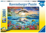 Ravensburger Kinderpuzzle - 12895 Delfinparadies - Unterwasserwelt-Puzzle für Kinder ab 9 Jahren, mit 300 Teilen im XXL-Format