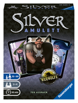 Ravensburger 26826 - Silver Amulett, Kartenspiel für 2-4 Spieler, Taktikspiel ab 10 Jahren, Charaktere von Werwölfe - Ted Alspach