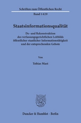 Staatsinformationsqualität. - Tobias Mast