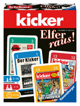 Ravensburger 26283 - kicker Elfer raus! - Spiel für Fußballfans, für Erwachsene und Kinder ab 6 Jahren, beliebter Kartenspiel-Klassiker im kickerDesign für 2-6 Spieler -  © Hausser