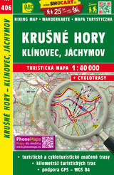 Wanderkarte Tschechien Krusne hory - Klinovec, Jachymov 1 : 40 000