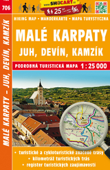 Malé Karpaty - Juh, Devín, Kamzík / Kleine Karpaten - Süd (Wander - Radkarte 1:25.000)