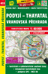 Podyjí, Vranovská přehrada / Thayatal, Talsperre Frain (Wander - Radkarte 1:40.000)