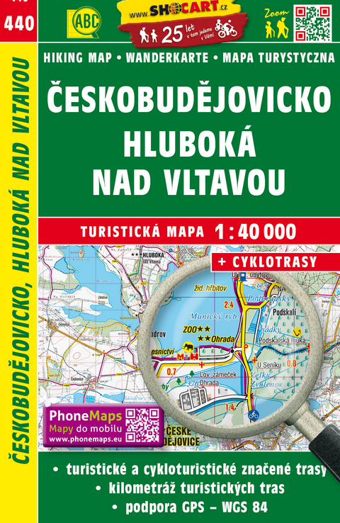 Českobudějovicko, Hluboká nad Vltavou / Budweis, Frauenberg (Wander - Radkarte 1:40.000)