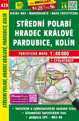 Střední Polabí, Hradec Králové, Pardubice, Kolín / Mittleres Elbland, Königgrätz, Pardubitz, Kolin (Wander - Radkarte 1:40.000)