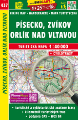 Písecko, Zvíkov, Orlík nad Vltavou / Pisek, Zwickau, Orlík (Moldau) (Wander - Radkarte 1:40.000)