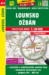 Lounsko, Džbán / Laun, Krugwald (Wander - Radkarte 1:40.000)