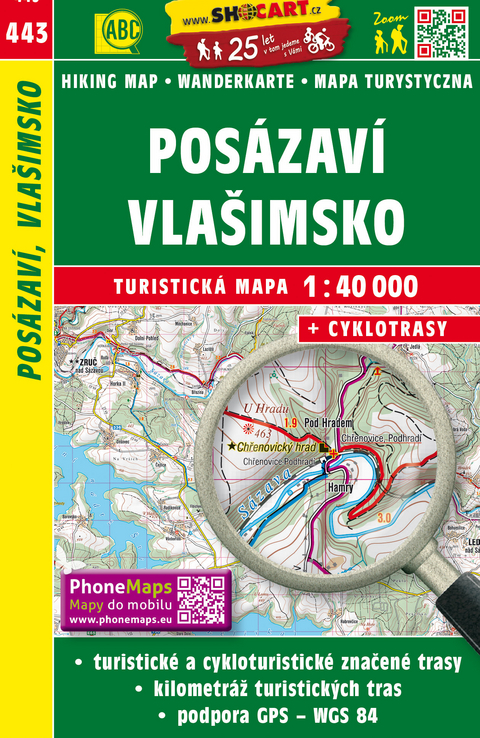 Posázaví, Vlašimsko / Sasau, Wlaschim (Wander - Radkarte 1:40.000)