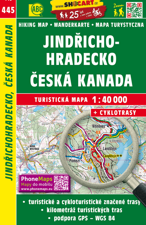 Jindřichohradecko, Česká Kanada / Neuhaus, Böhmisch Kanada (Wander - Radkarte 1:40.000)