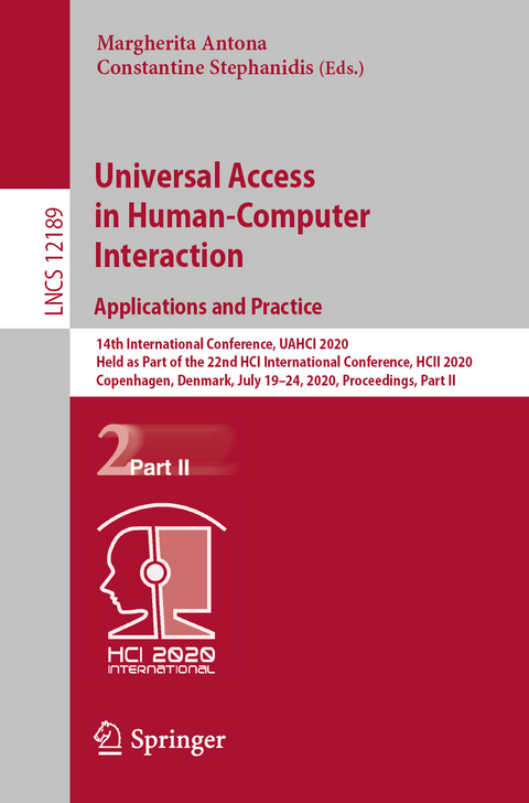 Universal Access in Human-Computer Interaction. Applications and Practice - 