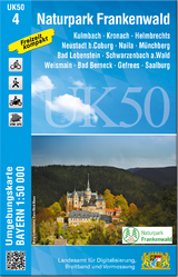 UK50-4 Naturpark Frankenwald (Umgebungskarte 1:50000)