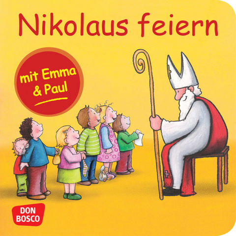 Nikolaus feiern mit Emma und Paul. Mini-Bilderbuch. - Monika Lehner