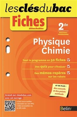 Physique chimie 2de : nouveau programme - Noémie Elgrishi, Johanna Toupin