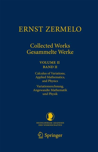 Ernst Zermelo - Collected Works/Gesammelte Werke II - Ernst Zermelo