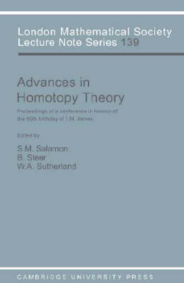 Advances in Homotopy Theory - 