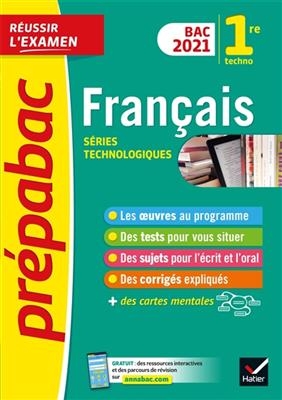 Français 1re technologique : bac 2021