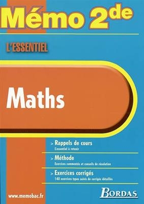 Maths : rappels de cours, méthode, exercices corrigés - Michel Szwarcbaum