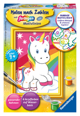 Ravensburger CreArt 29603 - Süßes Einhorn - Malen nach Zahlen Einhorn für Kinder ab 7 Jahre