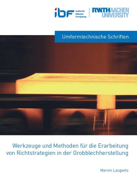 Werkzeuge und Methoden für die Erarbeitung von Richtstrategien in der Grobblechherstellung - Marvin Laugwitz