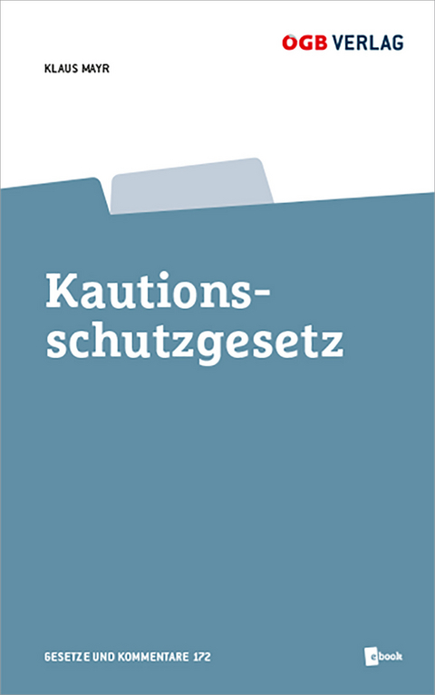 Kautionsschutzgesetz - Klaus Mayr