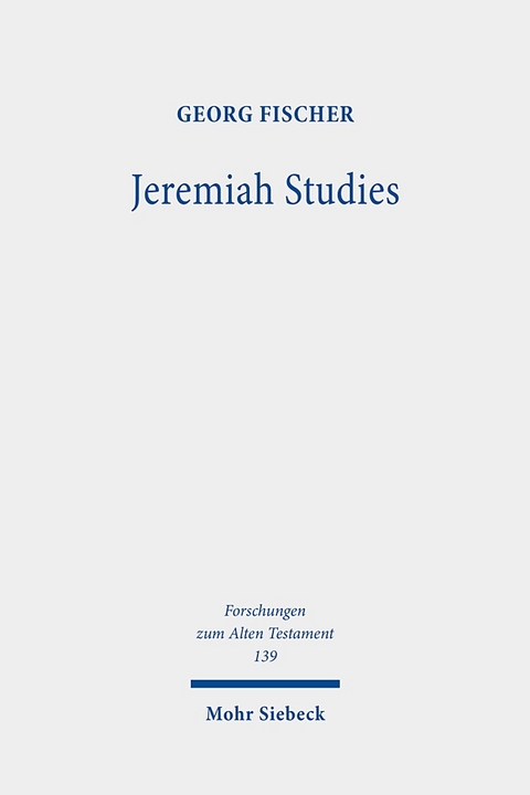 Jeremiah Studies - Georg Fischer