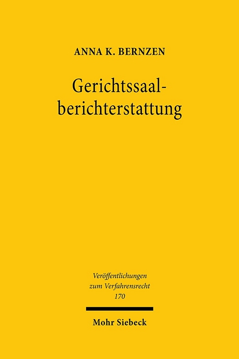 Gerichtssaalberichterstattung - Anna K. Bernzen