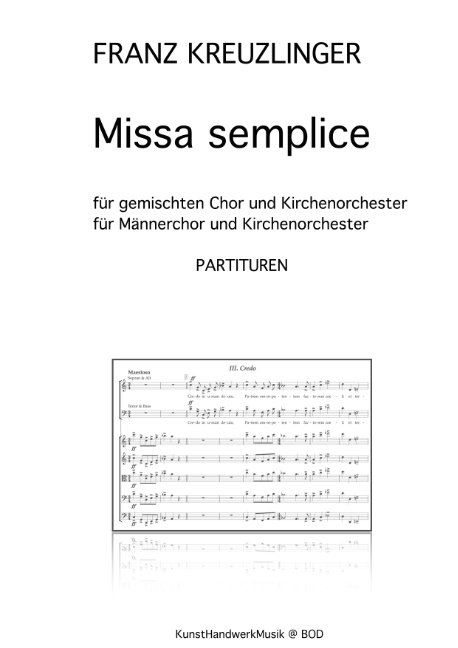 Missa semplice - Franz Kreuzlinger