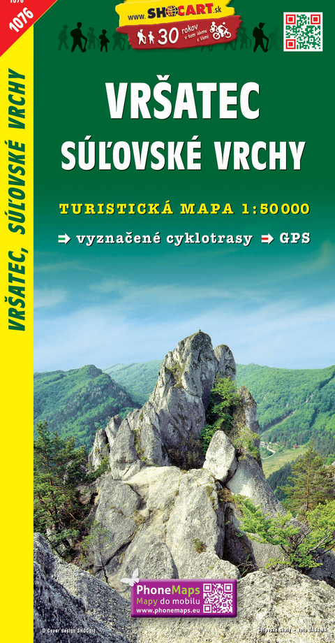 Vršatec, Súlovské vrchy (Wander - Radkarte 1:50.000)