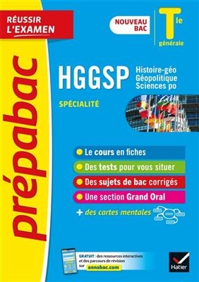 HGGSP histoire géo, géopolitique, sciences politiques spécialité terminale générale : nouveau bac - Christophe Clavel