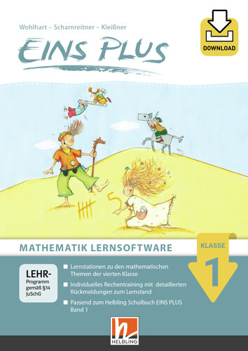 EINS PLUS 1 Mathematik Lernsoftware - Box mit Booklet und Download-Code - David Wohlhart, Michael Scharnreiter, Elisa Kleißner