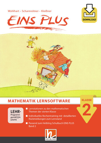 EINS PLUS 2 Mathematik Lernsoftware - Box mit Booklet und Download-Code - David Wohlhart, Michael Scharnreiter, Elisa Kleißner