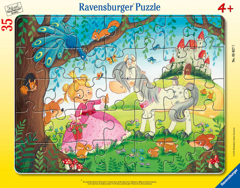 Ravensburger Kinderpuzzle - 05027 Im Land der kleinen Prinzessin - Rahmenpuzzle für Kinder ab 4 Jahren, mit 35 Teilen