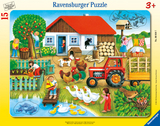 Ravensburger Kinderpuzzle - 06020 Was gehört wohin? - Rahmenpuzzle für Kinder ab 3 Jahren, mit 15 Teilen - 