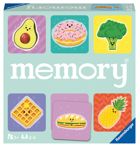 Ravensburger 20612 - Funny Food memory®, der Spieleklassiker für alle Essens-Fans, Merkspiel für 2-6 Spieler ab 3 Jahren - William H. Hurter