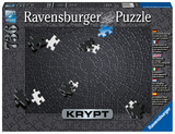 Ravensburger Krypt Puzzle Schwarz mit 736 Teilen, Schweres Puzzle für Erwachsene und Kinder ab 14 Jahren - Puzzeln ohne Bild, nur nach Form der Puzzleteile