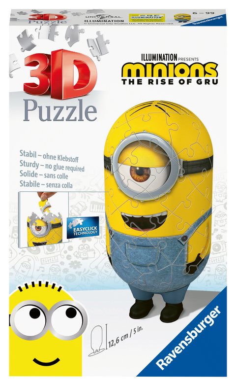 Ravensburger 3D Puzzle Minion Jeans 11199 - Minions 2 - 54 Teile - für Minion Fans ab 6 Jahren