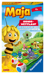 Ravensburger 23407 - Biene Maja: Honig-Wettlauf, Mitbringspiel für 2-5 Spieler, Kinderspiel ab 4 Jahren, kompaktes Format, Reisespiel, Brettspiel - Günter Burkhardt