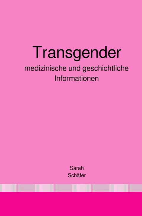 Transgender - Sarah Schäfer