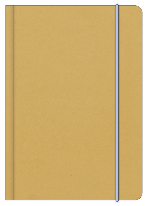 LIGHT BLUE 12x17 cm - Blankbook - 240 blanko Seiten - Softcover - gebunden